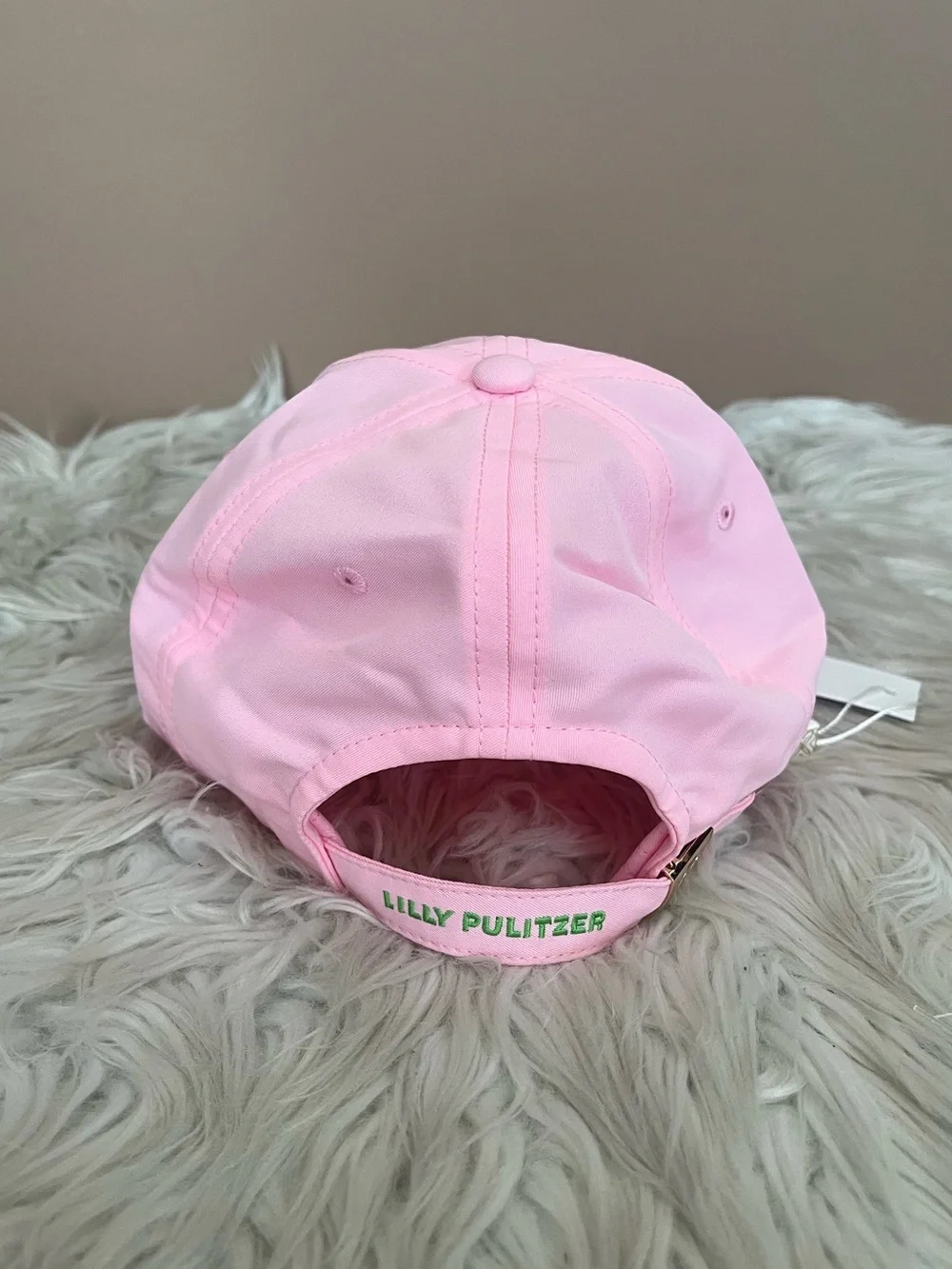 {Lilly Pulitzer} Logo Run Around Hat in Conch Shell Pink - Womens OS - NWT